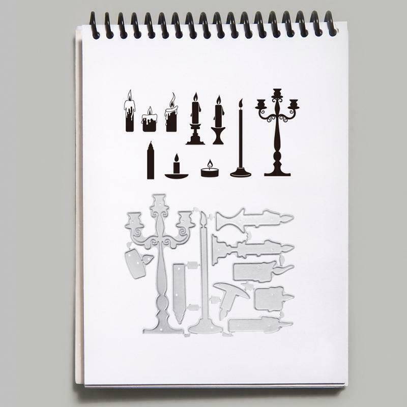 DIY Crafts Card Making Embossing Stencil for Candle Holder Album Paper Card