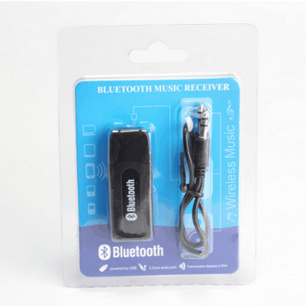 1Pc wireless usb bluetooth music audio receiver adapter 3.5mm dongl.l8