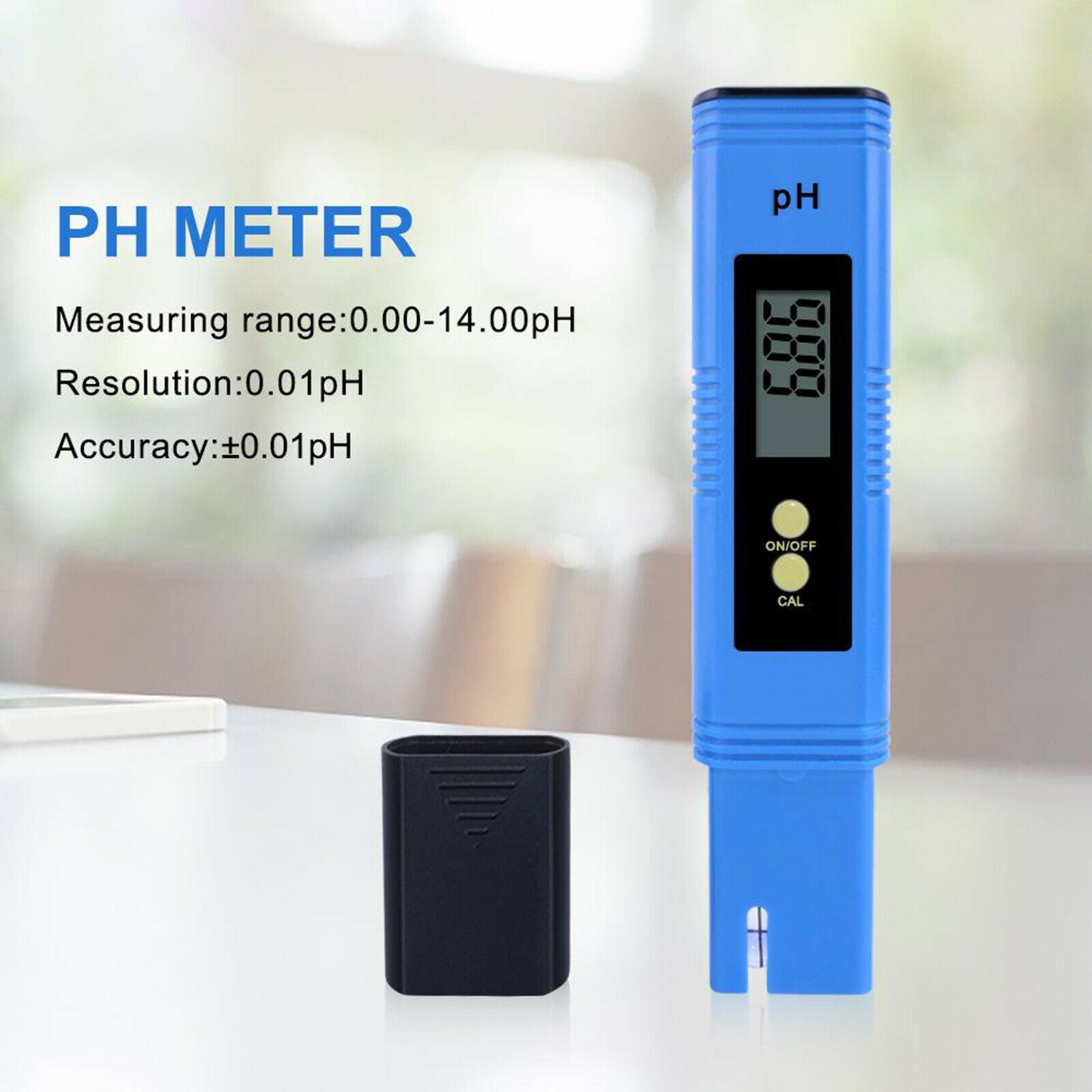 Digital PH Tester PH02 Meter High Accuracy Water Quality Tester Pen 0-14Ph