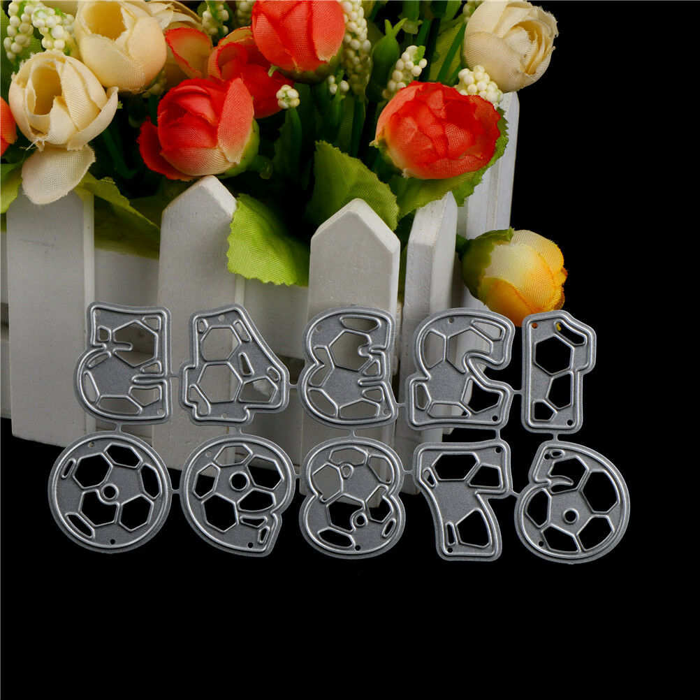 Football Numeral Design Metal Cutting Die For DIY Scrapbook Album Paper C.l8
