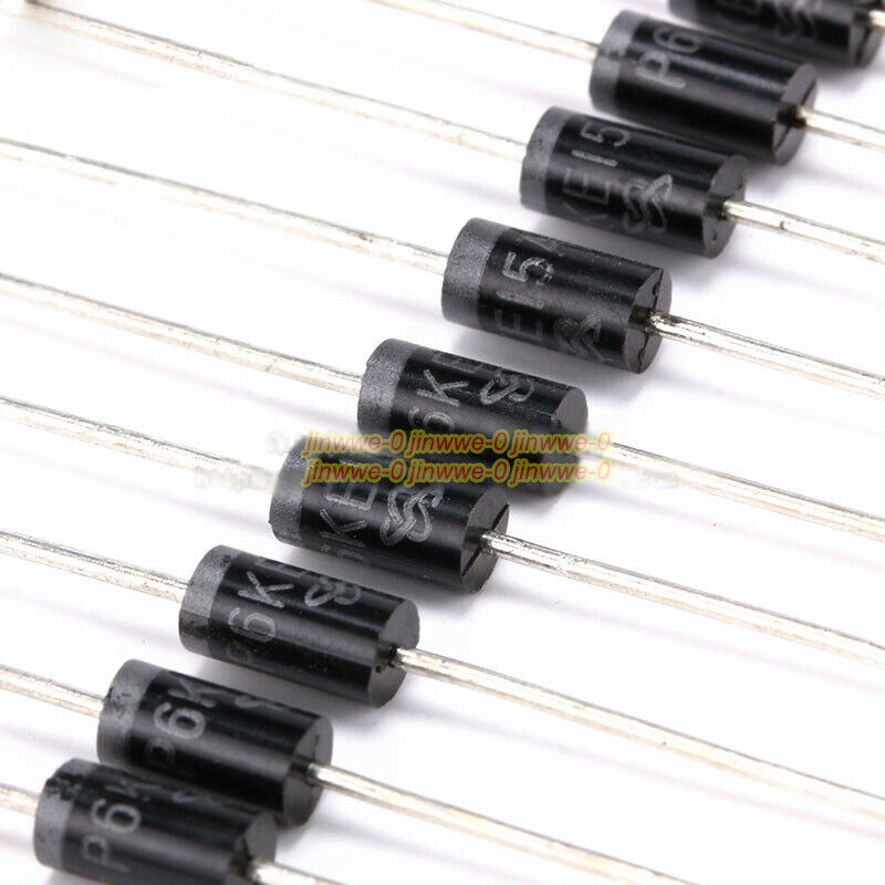 10pcs DIP P6KE15A DO-15 TVS transient suppression diode Semiconductors Rectifier