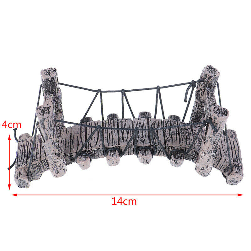 1PC Bridge Decoration for Aquarium Ornaments Fish Tank Landscape Curved BridDEAU