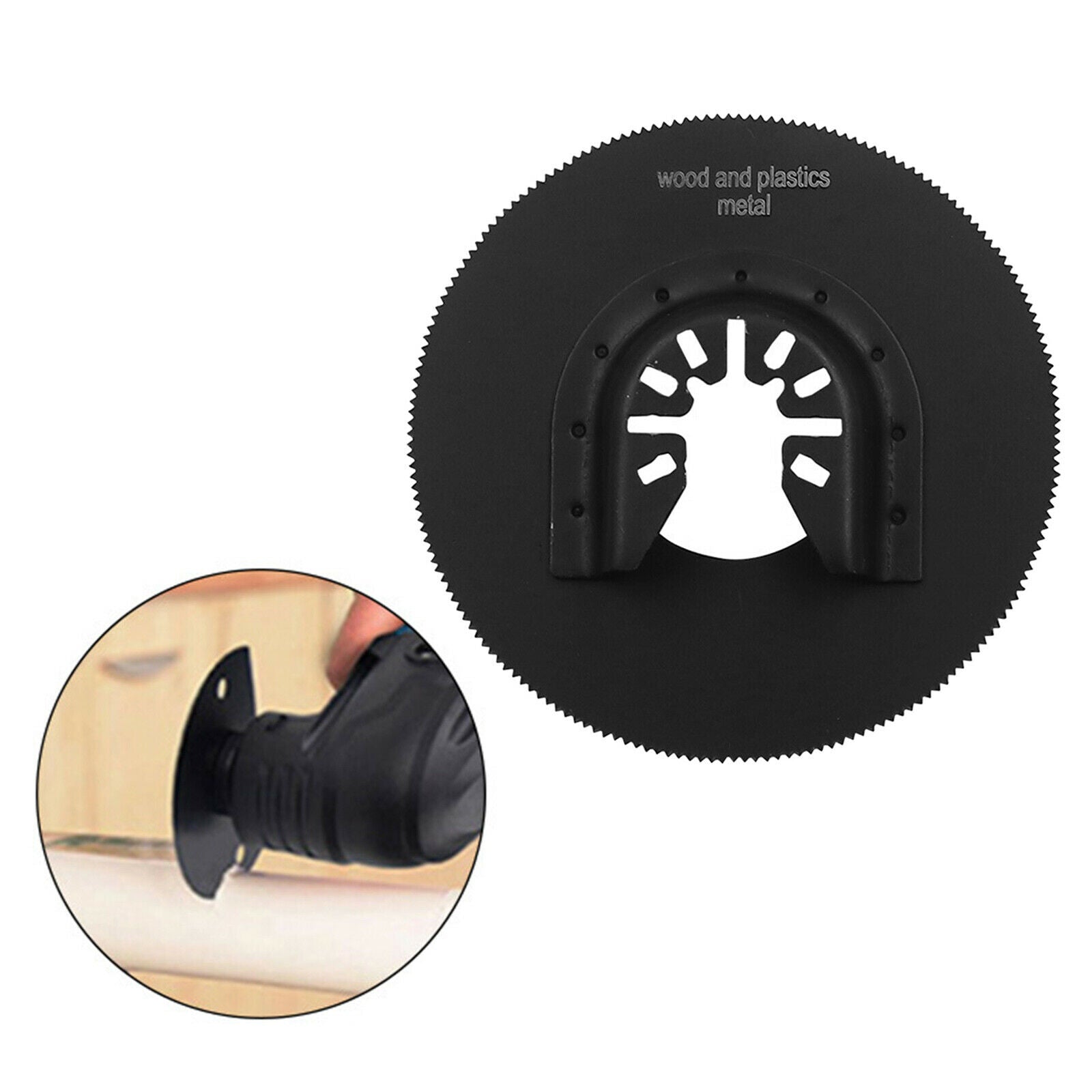 Black 80mm Saw Blade Accessories Round Multi-Purpose Circular Woodworking