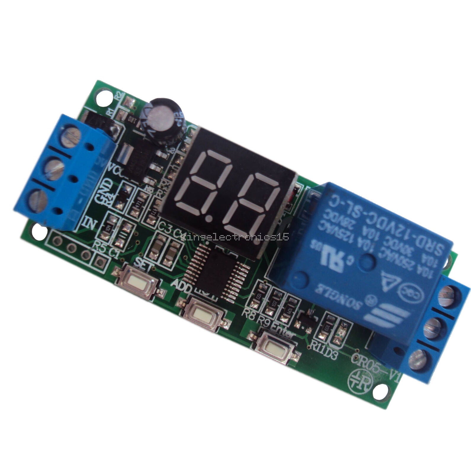 DC 12V Programmable Cycle Delay Turn on/off Timer Control Relay Switch Module W
