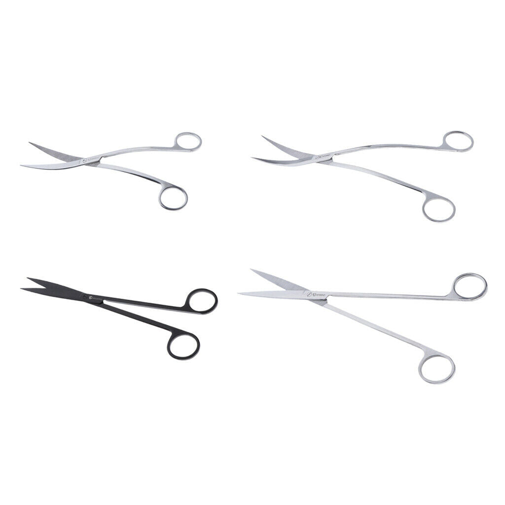 304 Stainless Steel Scissors Plants Aquascaping Tools 21cm Wave Scissor