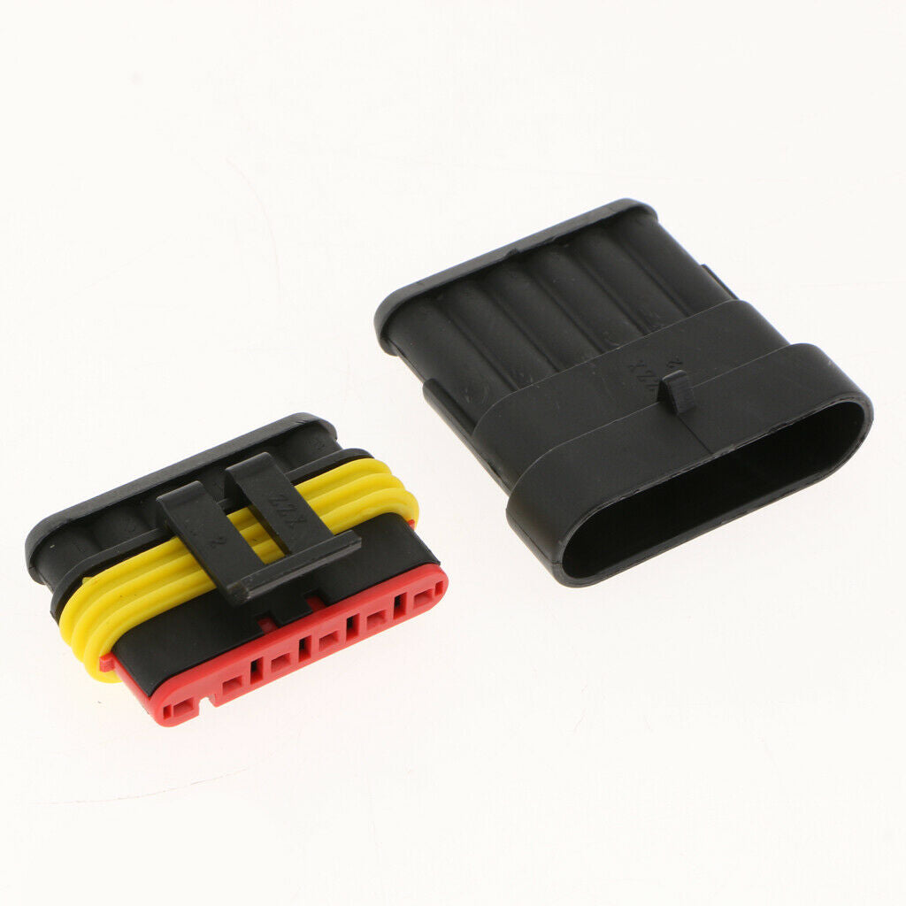 3pcs Car Auto Sealed Waterproof Electrical Wire Connector Plug 6P