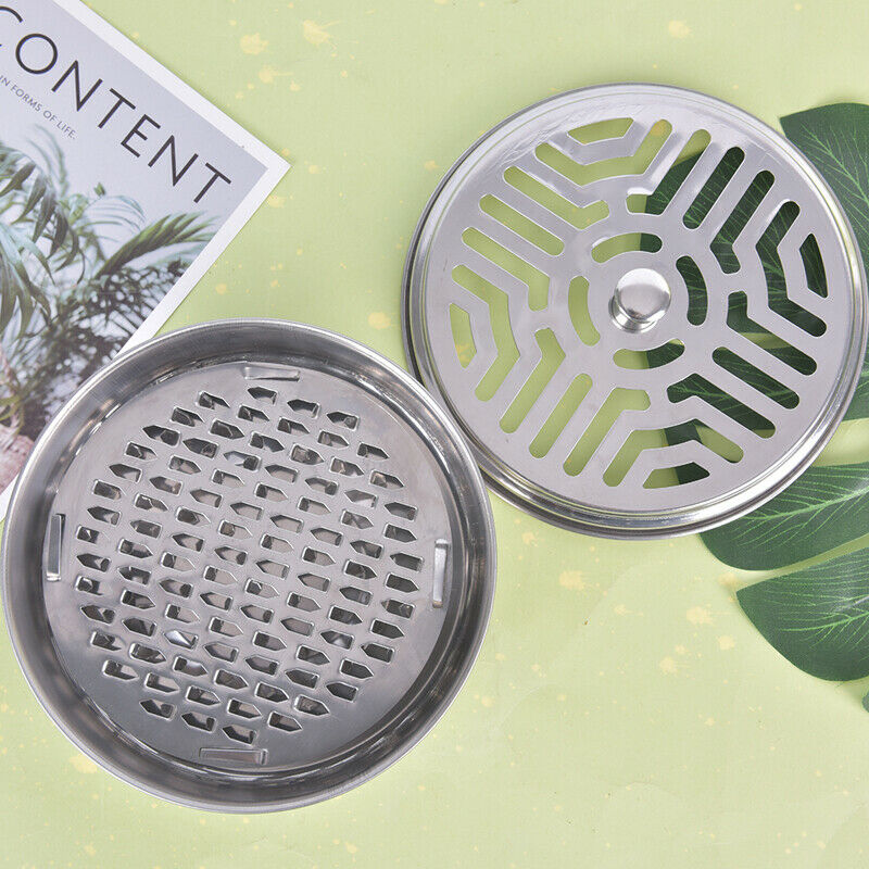 Mosquito Coil Holder Tray Frame Safe Metal Round Rack Plate Portable With.l8