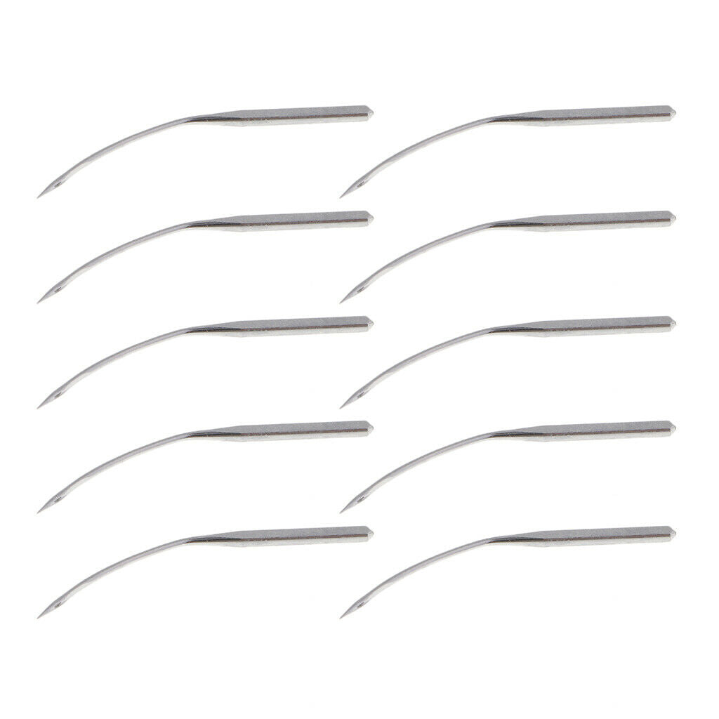 Lots 10 Portable Blindstitch Curved Blind Stitch Machine Needles Metal