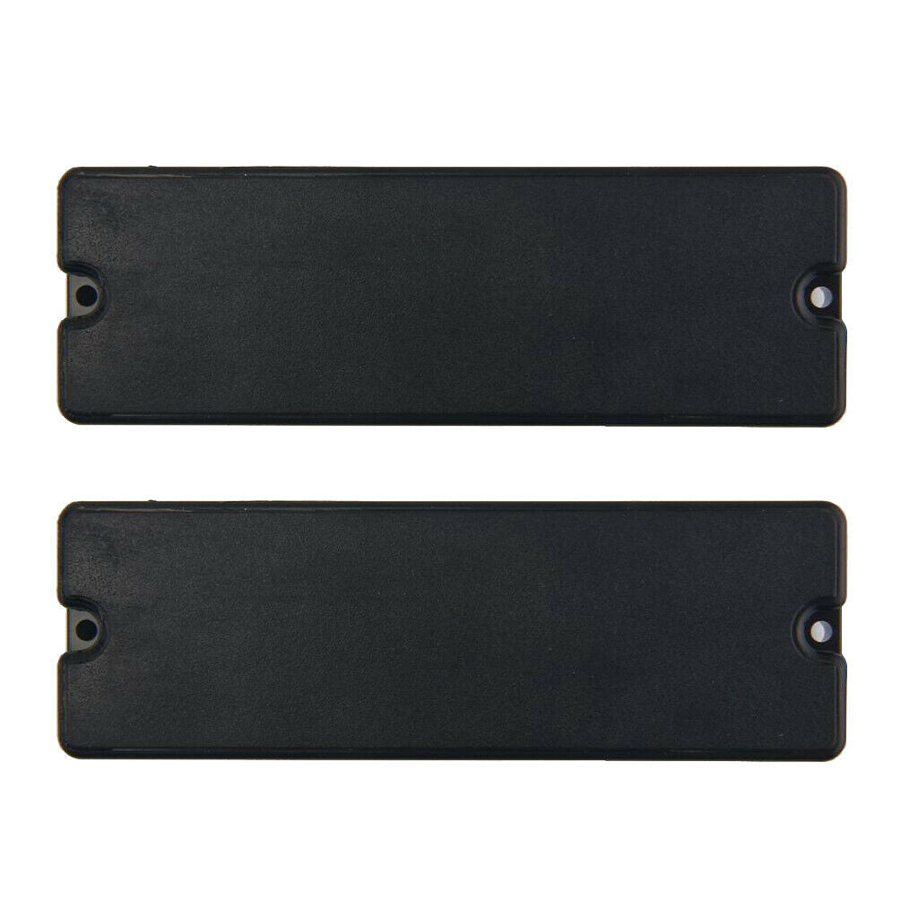 2pcs 6-String Black Soapbar Pickups Ceramic Bar Magnets for Bass Guitar