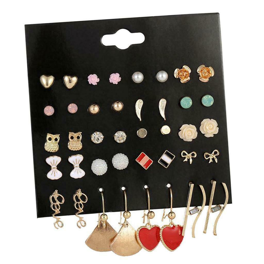 20 Pairs Of Chic Classic Earrings For Women