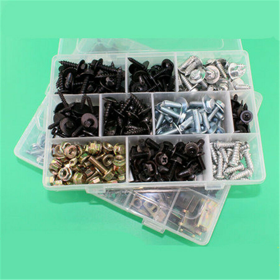 220Pcs Mixed Car Fender Screws M4 M5 M6 Rivet Fastener cross self tapping Screws