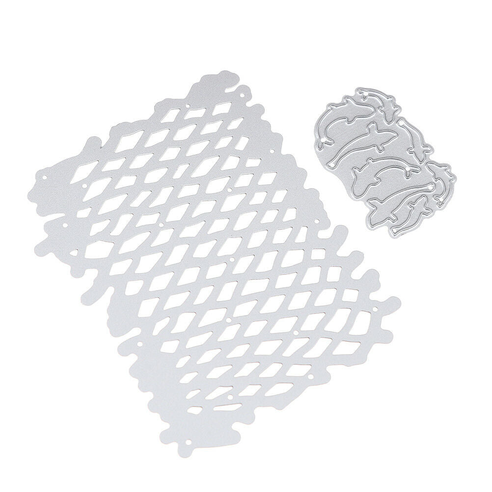 Fishing Net Metal Cutting Dies Stencils for DIY Scrapbooking Album Paper C.l8