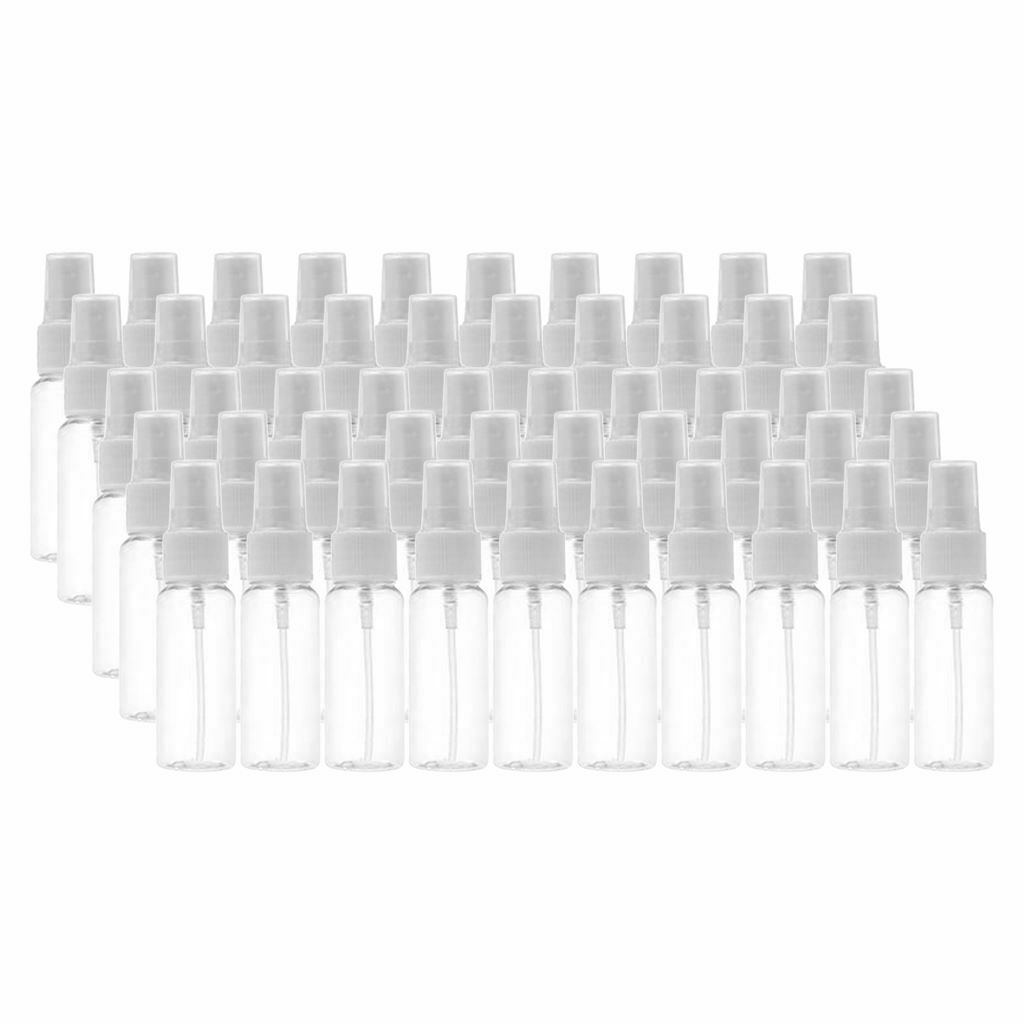 50Pcs Mini Transparent 30ML Spray Empty Bottle Atomizer Travel Bottles Pump