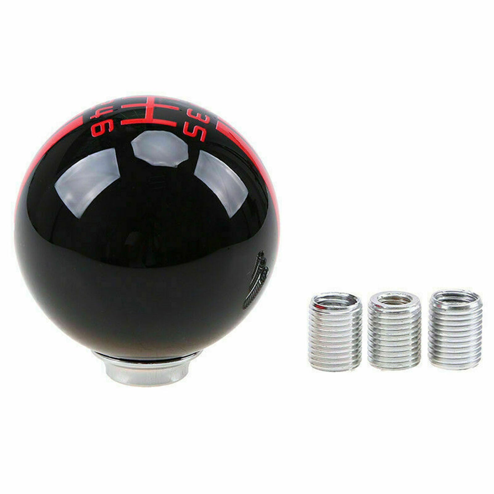 For Ford 6 Speed Round Ball Manual Gear Stick Shift Knob Shifter Lever Black
