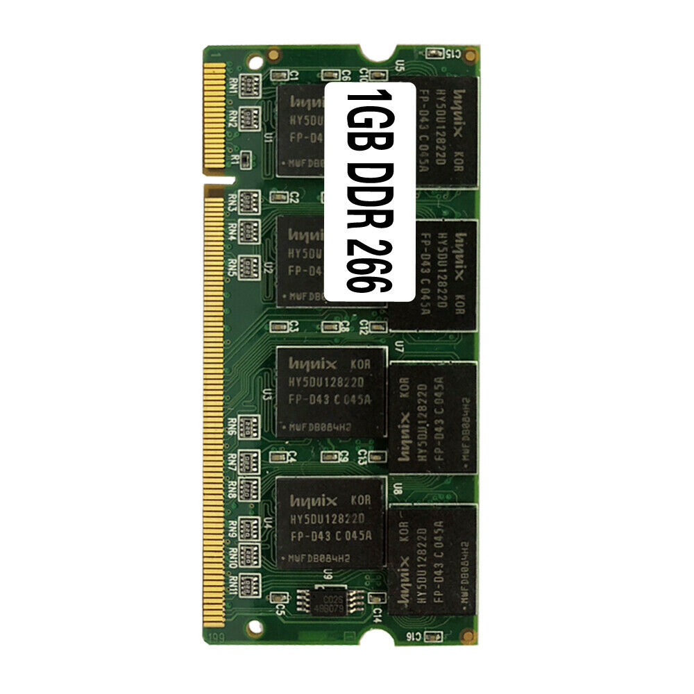 Laptop Memory Ram SO-DIMM DDR1 PC 2100 / DDR 266 MHz 1GB 200PINS For Notebook