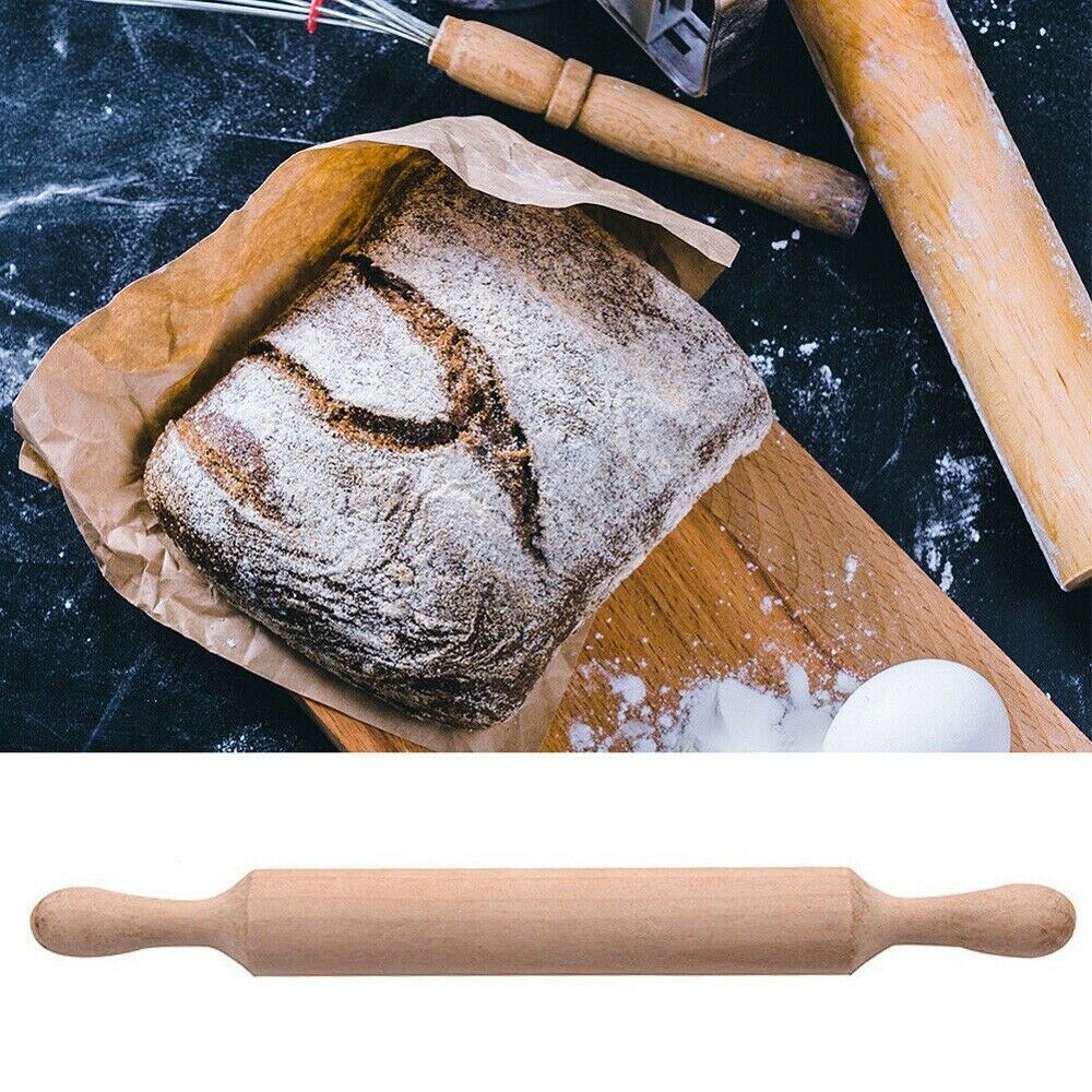 Home Indoor Kitchen Baking Cooking Decor Tools Wooden Cake Fondant Rolling Pin