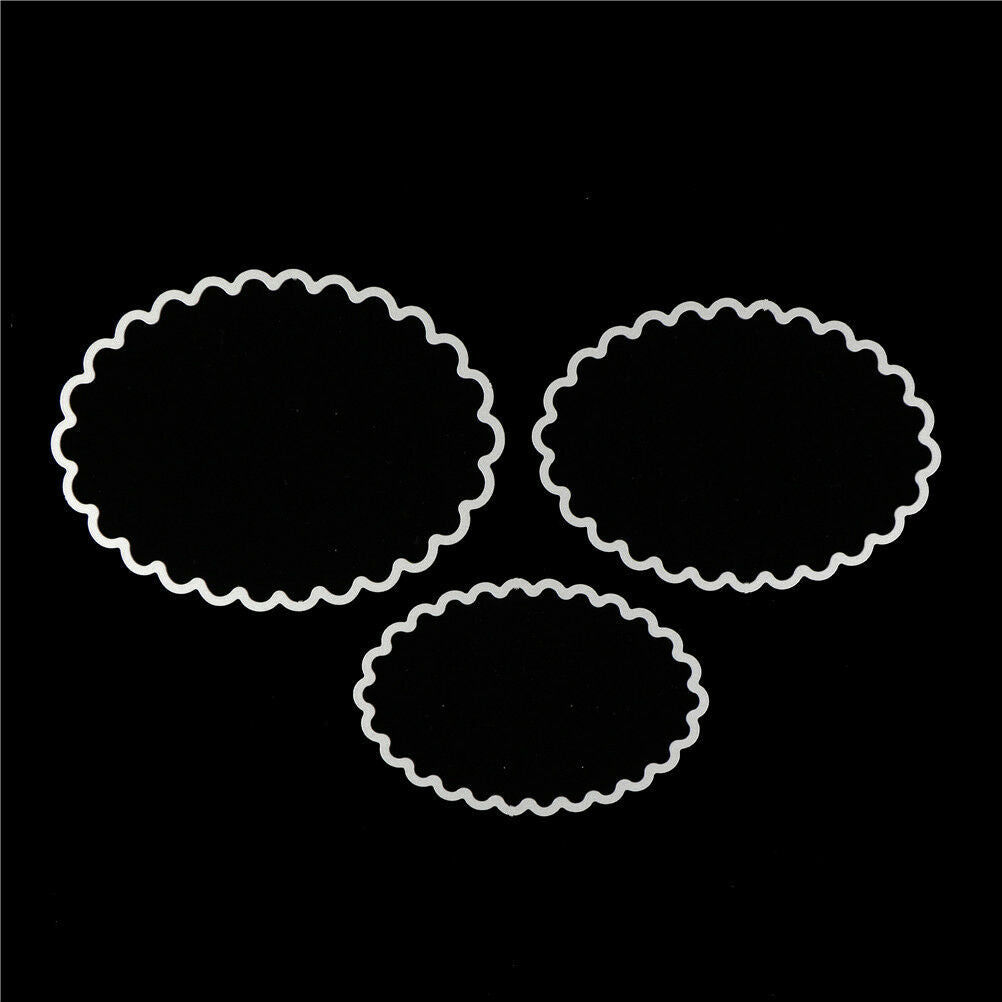 6pcs oval metal cutting dies stencil scrapbook album paper embossing craf.l8