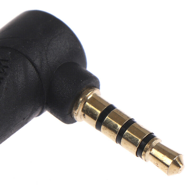 3.5MM Male To Female L Shape Adapter Audio Microphone Jack Stereo Plug Co.l8