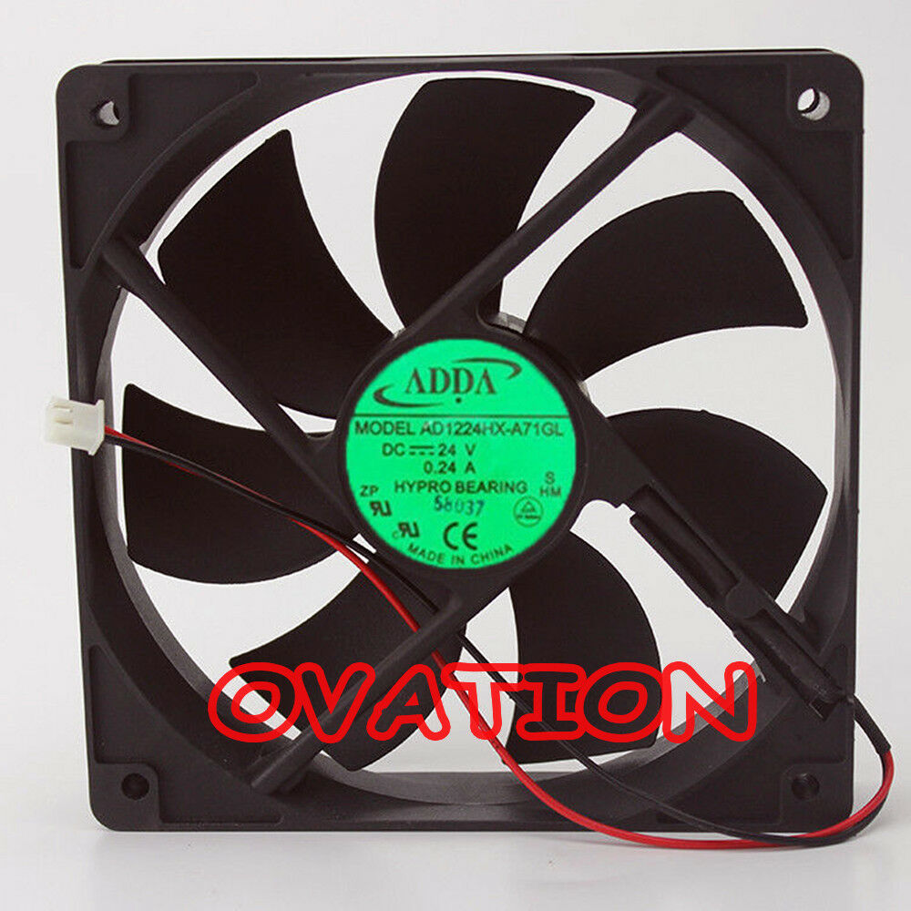 For ADDA AD1224HX-A71GL Large air Inverter fan DC24V 0.24A 120*120*25mm 2pin