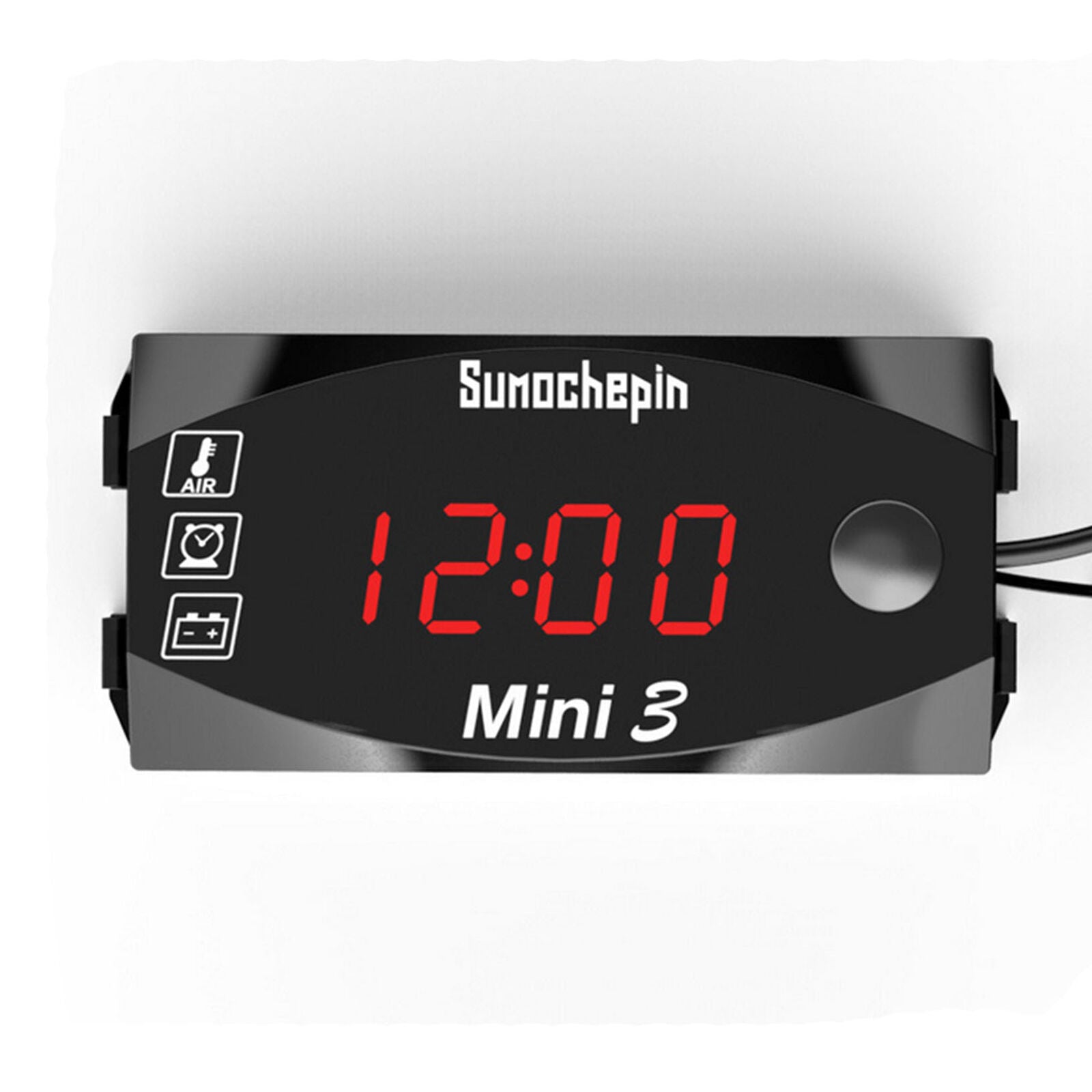 1pc New Electric Car Digital Clock LCD Thermometer Voltage Tester Voltmeter 12V