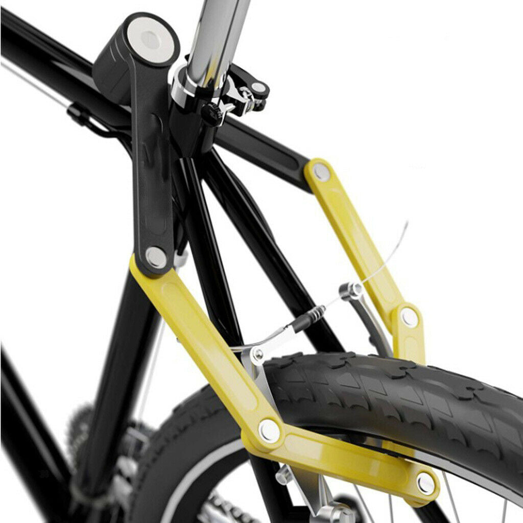 Safety Bike Bicycle Foldable Lock   Anti-theft Chain Link Locks Blue