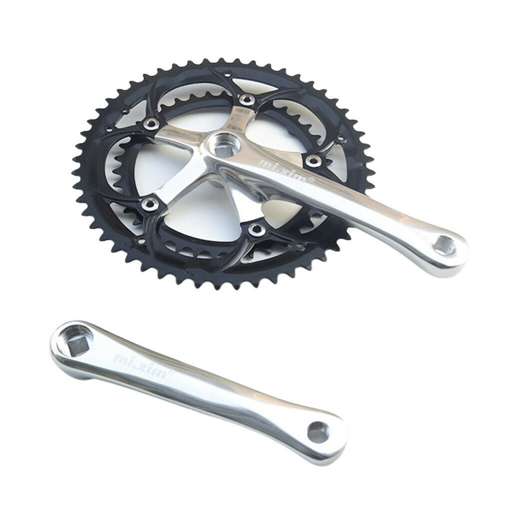 Aluminum Alloy 50T-58T Bike Crankarms with Narrow Wide Tooth Design, 130mm BCD