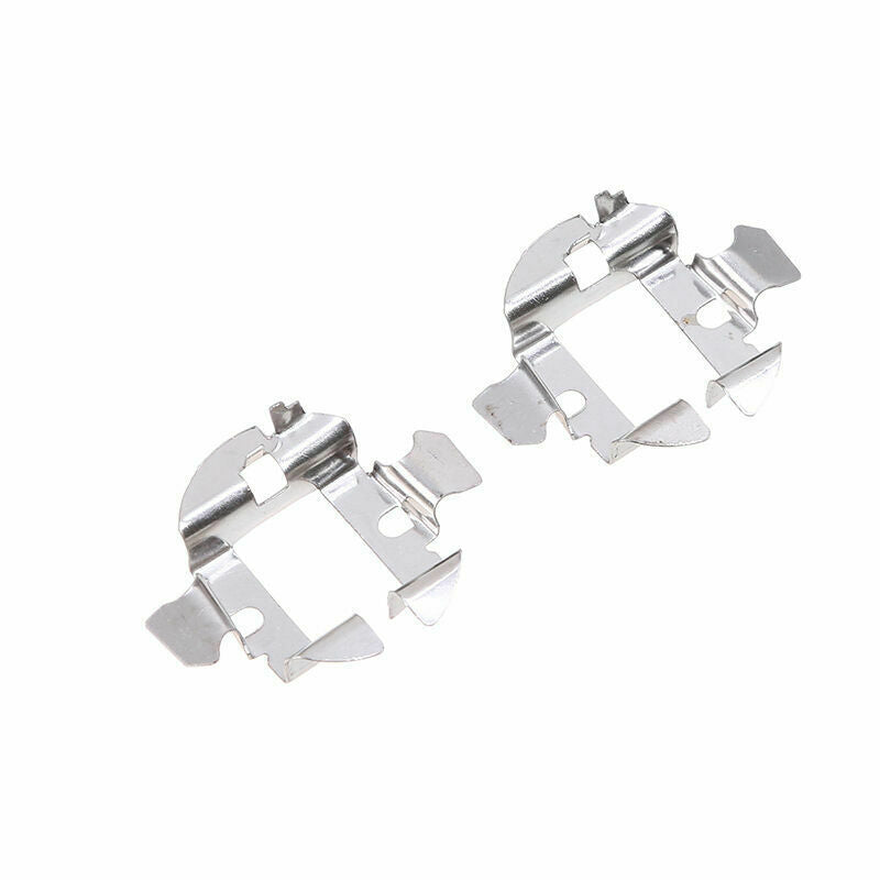 2X Sliver H7 HID Bulb Socket Holder Adapter Base Retainer Clips for Audi A6