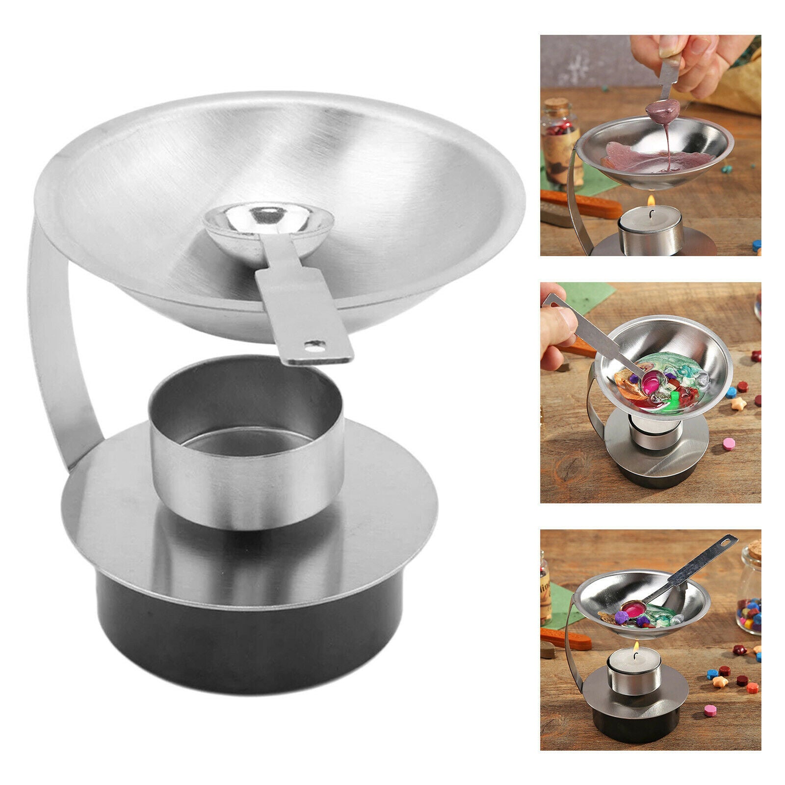Wax Seal Warmer Furnace Wax Melting Spoon for Card Letter Envelope Sealing
