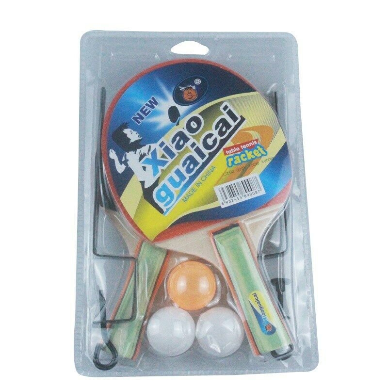 1 Set Ping Pong Table Tennis Net+2x Bat Racket Paddle+ 3x Balls