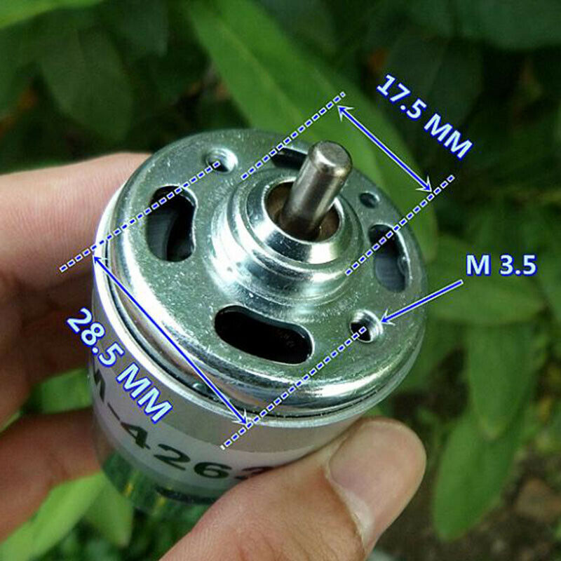 Mute 775 Motor DC 24-36V 6000RPM Low Speed Large Torque 5mm Shaft for DIY Parts