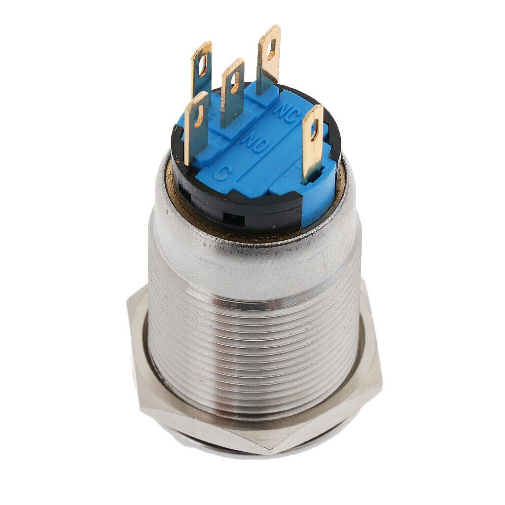 19mm Waterproof 2 Position 1NO 1NC Latching Selector Switch