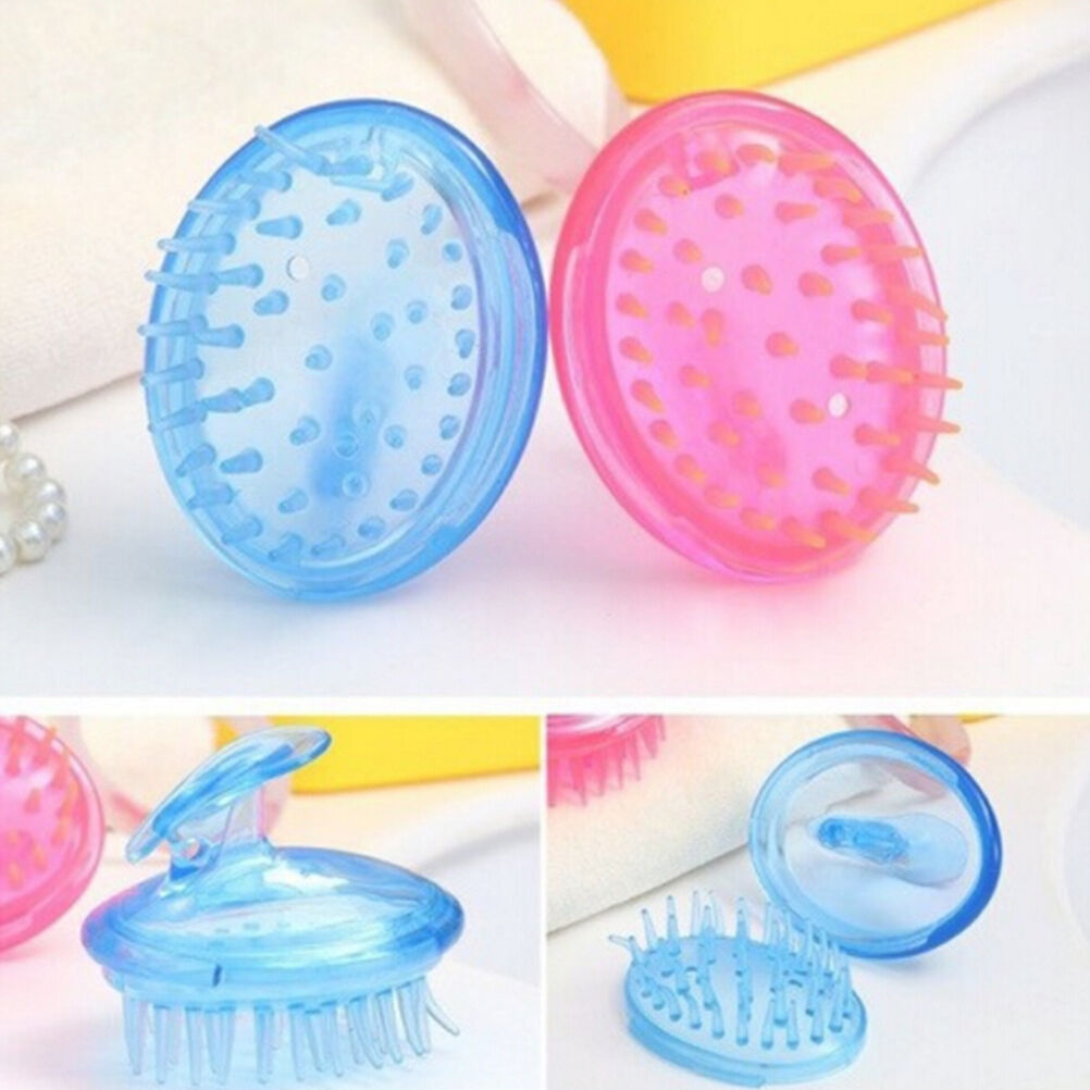 Shampoo Brush Scalp Clean Massage Hair Head Care Salon Massager Com.l8