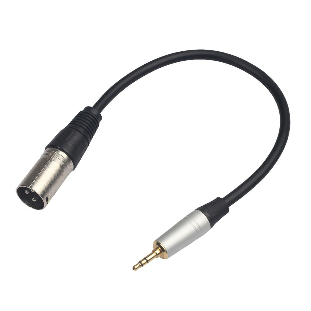 Headset Audio Cable 3.5mm Male To XLR Male Stereo Audio Extension Cable Plug
