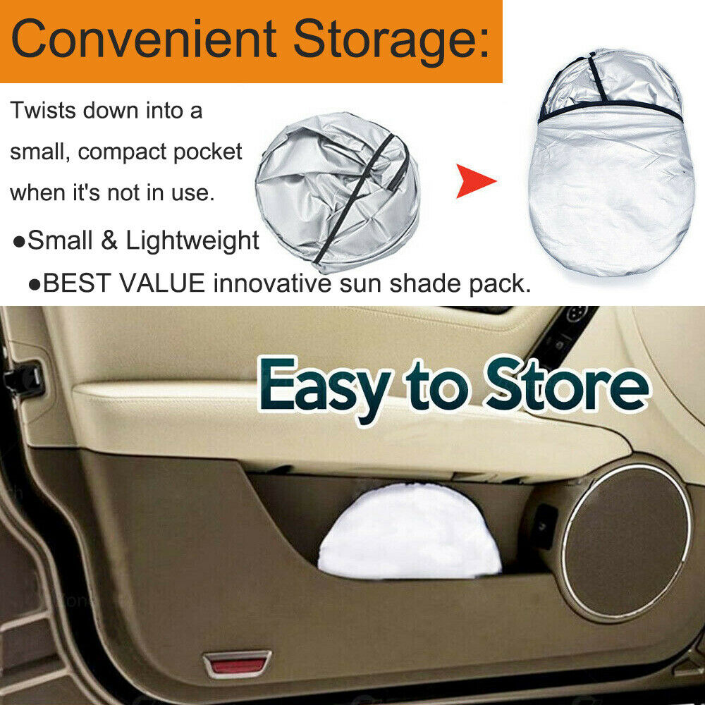 For Chevy Windshield Sun Shade UV Heat Shield Huge Jumbo Fit Truck Van MPV RV