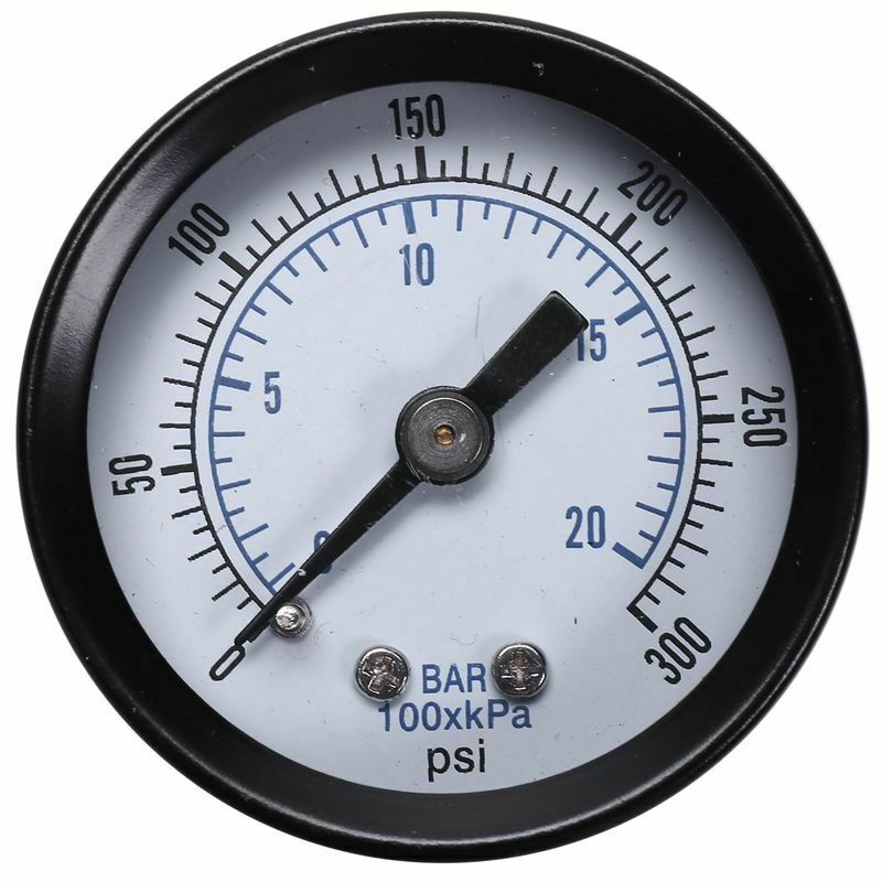 Ts-40 1/8 Inch Mini Pressure Gauge For Fuel Air Oil Liquid Water 0-20Bar / 0-3T7