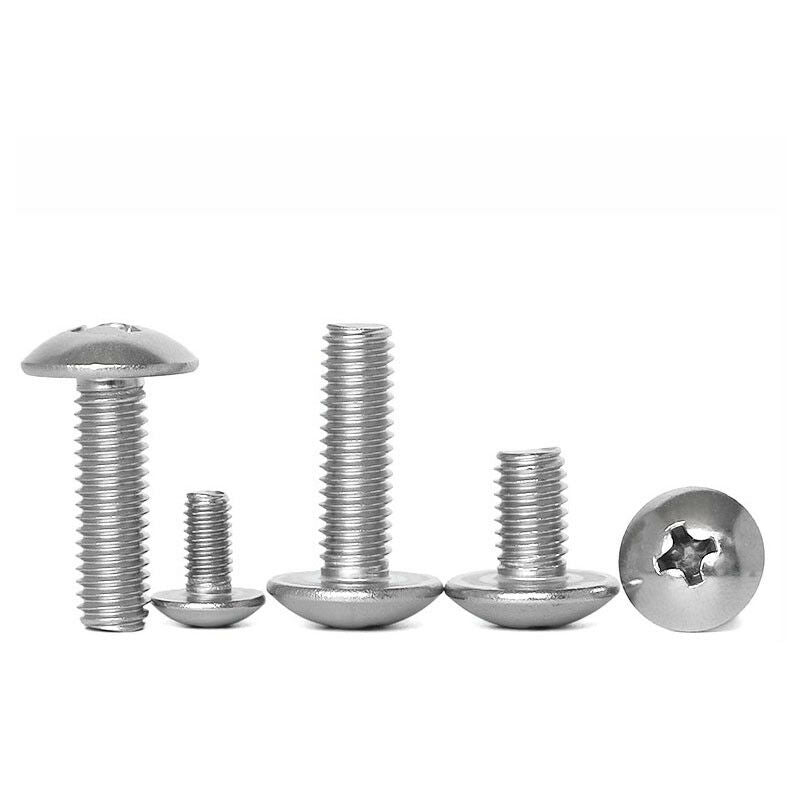 80Pcs M4*6-30mm Phillips Truss Head Machine Screws Kit- SUS201 Stainless Steel