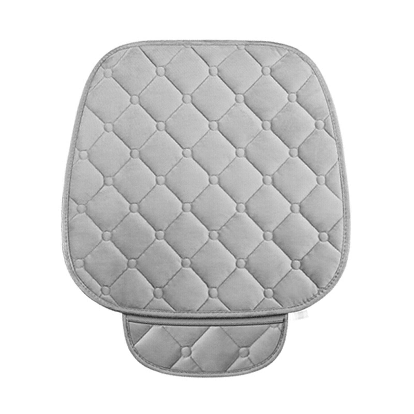 Gray Car Seat Cover Velvet Soft Breathable Mat for Auto Chair Cushion CN