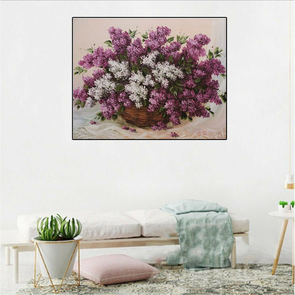 5D Diamond Painting Embroidery Cross Stitch Kit Home Decor Flower 2