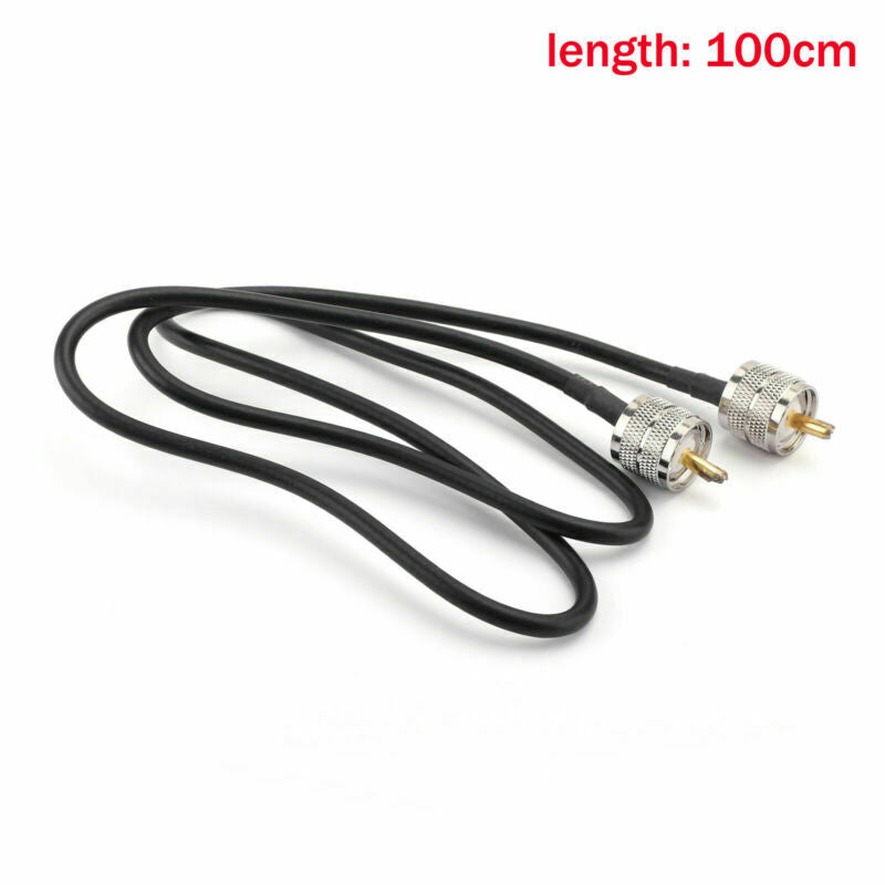 10x UHF PL259 Male to Male Plug Coax Pigtail Jumper Coaxial RG58 100cm  UA