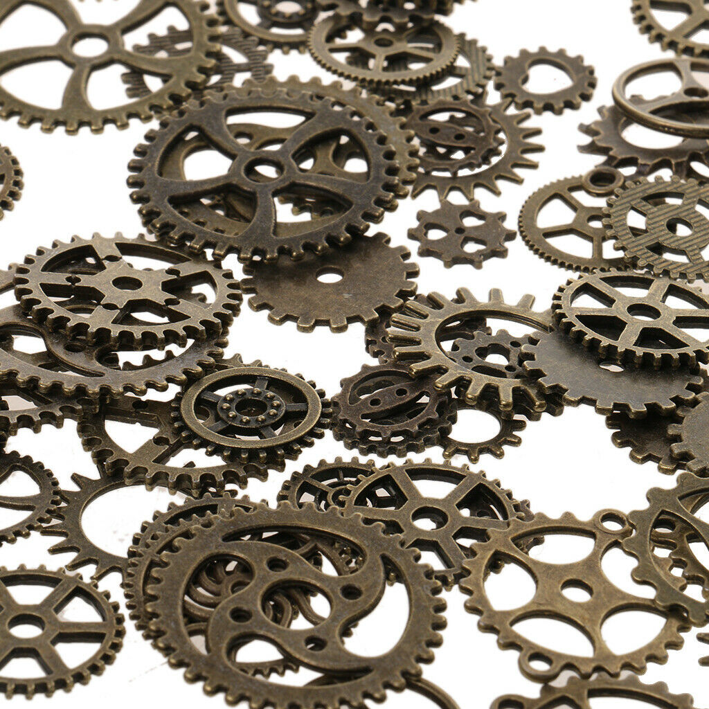 Steampunk Gear Charms Clock Watch Wheel Gear Parts DIY Jewelry Findings