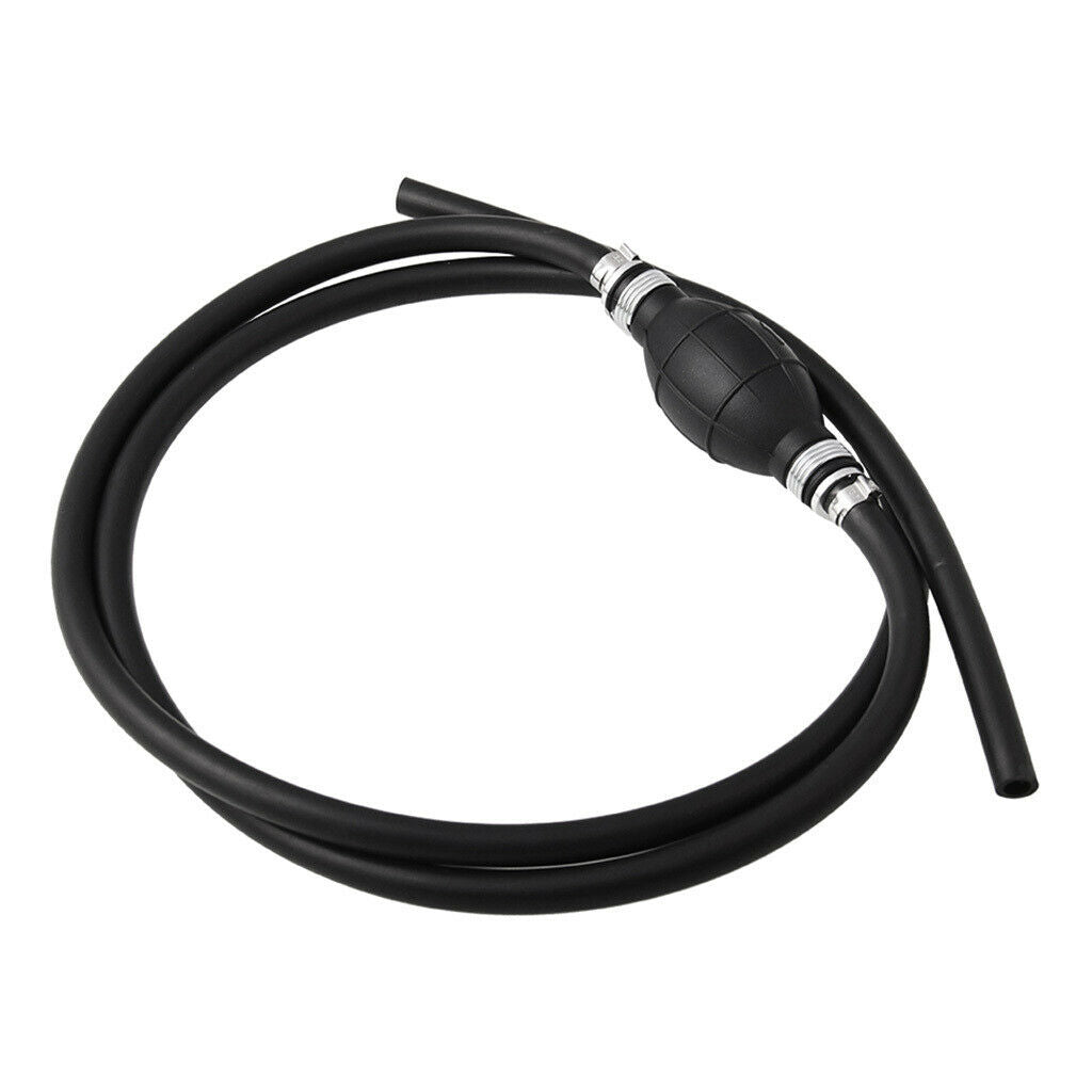 8MM Portable Car Manual Hand Siphon Pump Gas Fuel Liquids Flexible Transfer