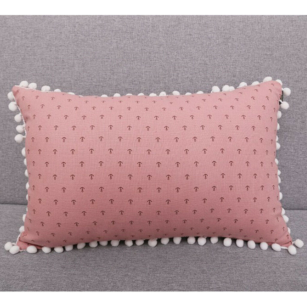 2 Pieces Rectangle Lumbar Support Pillow Cushion for Home Office Chair Sofa
