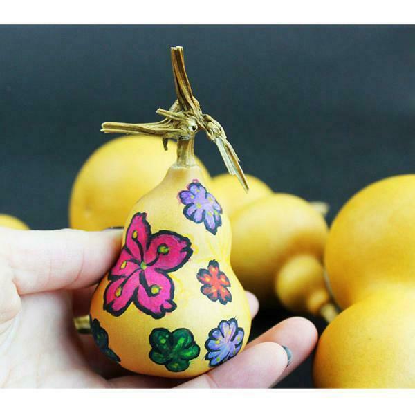 3Pcs Natural Gourds Pendant for DIY Crafts Home Key Ring Hanging Ornament