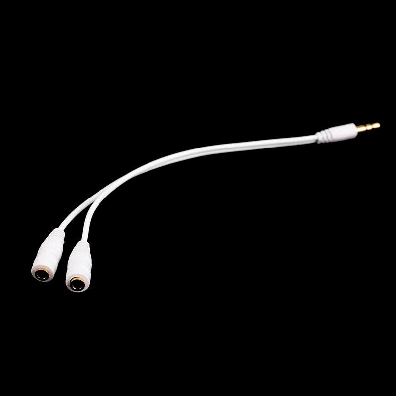 Cable splitter of white earphones 3.5 mm audio R7A8A8