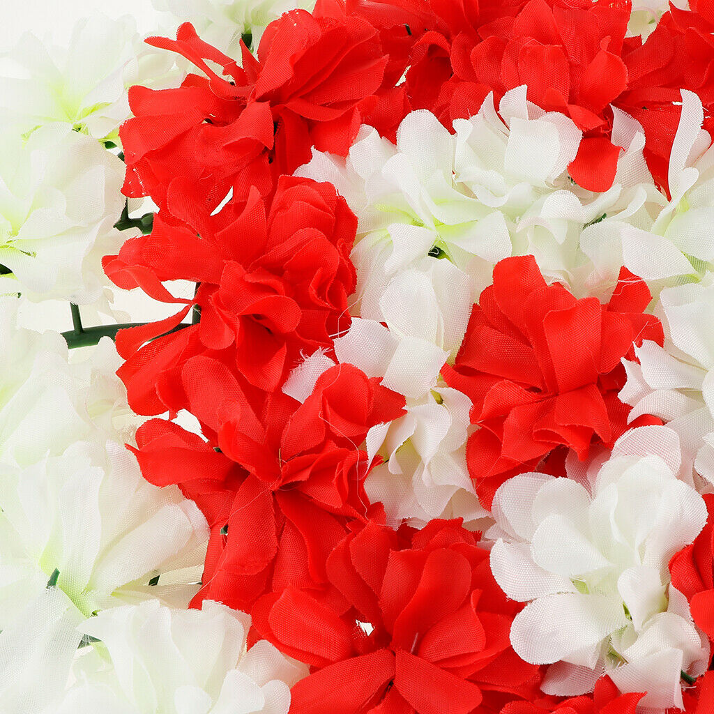 Artificial Heart Wreath Silk Chrysanthemum Funeral Cemetery Arrangements 2