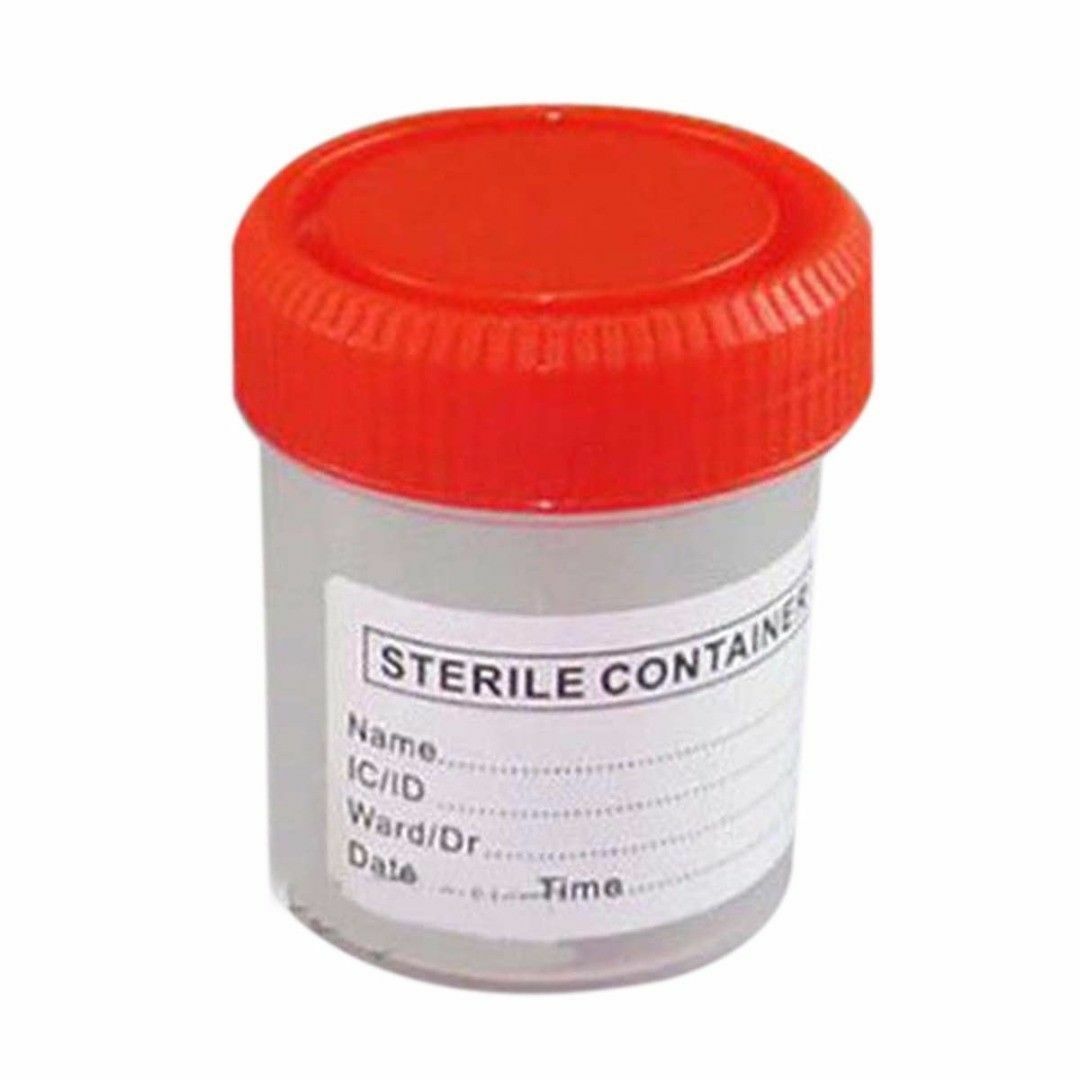Urine Collection Container  Sample Specimen Bottle Cup 60 ML Plastic