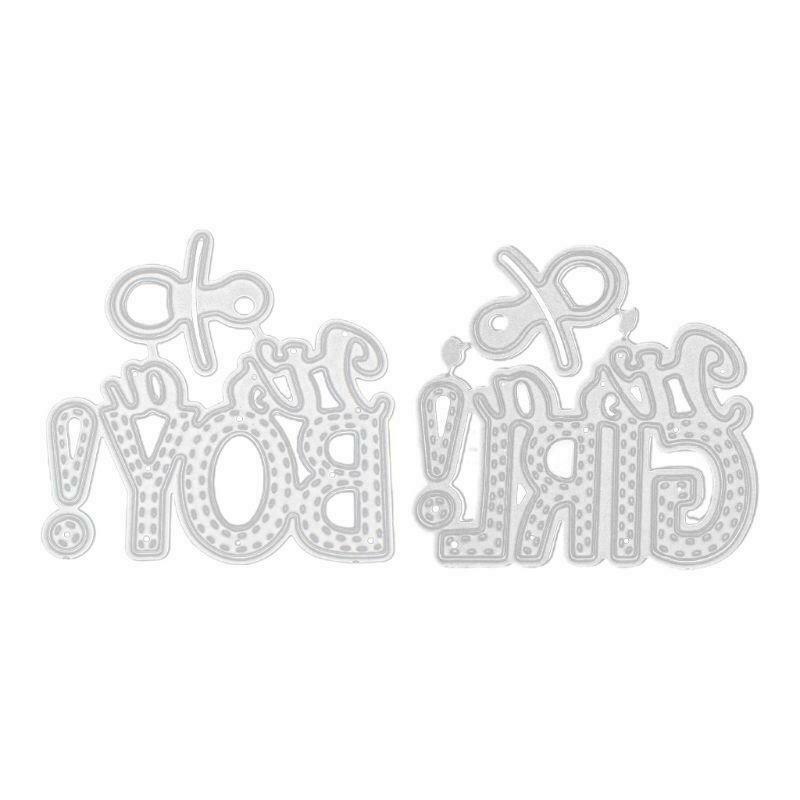 DIY Handicrafts "Boy" "Girl" Art Word Cutting Dies Metal Cutting Stencils Stamp
