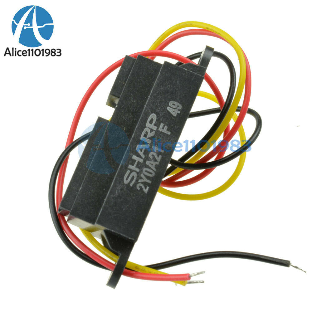 5PCS GP2Y0A21YK0F Sharp IR Analog Sensor Distance 10-80CM Cable For Arduino