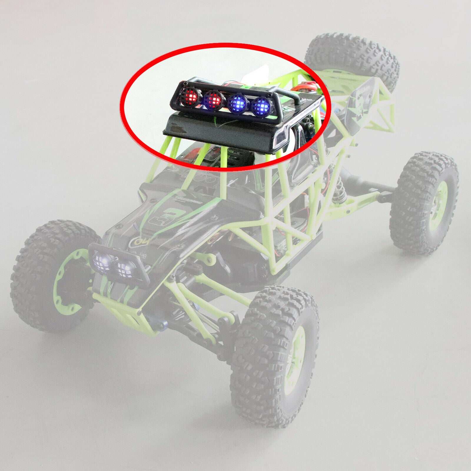 Car Roof Lights Warning Lights 0123 for WLtoys 12428 Remote Control Car
