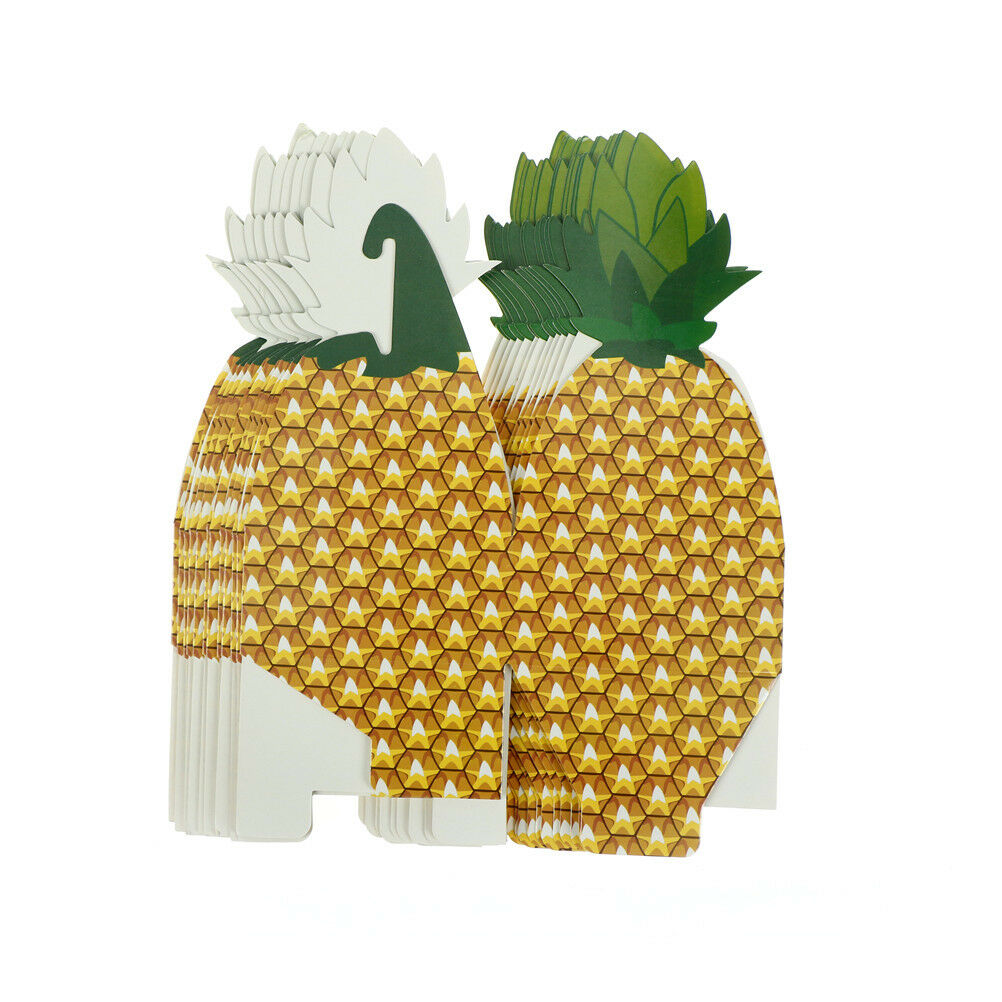 12Xcandy boxes paper pineapple gift bag beach wedding decor party supplies-DD